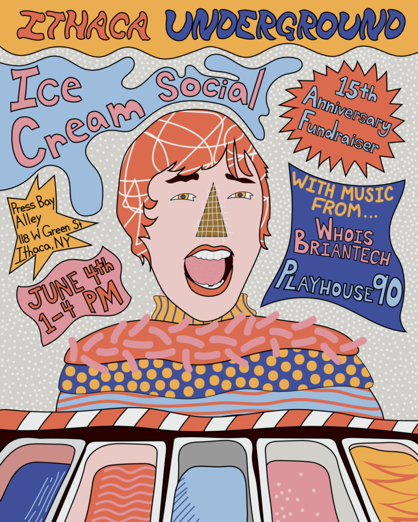 IU Ice Cream Social Poster 4x5